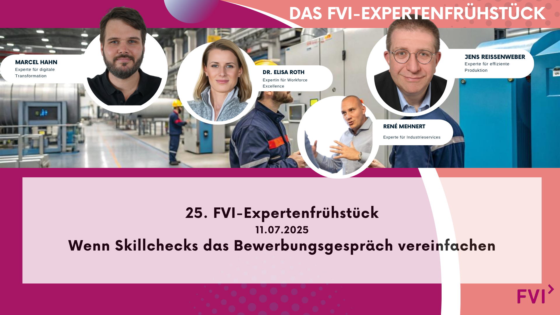 25. FVI-Expertenfrühstück